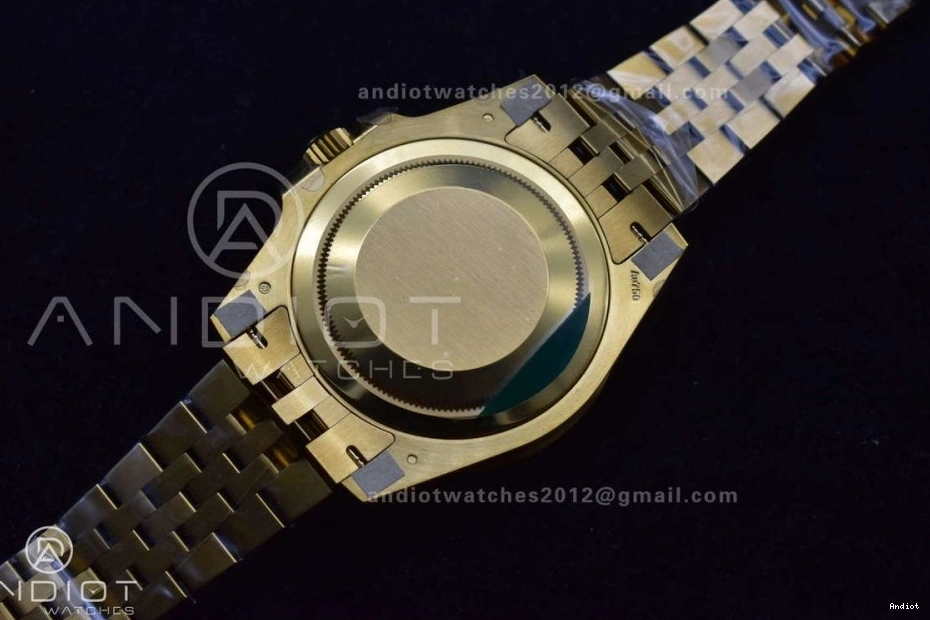 Weight VR3285 on Edition YG 1:1 II GRNR GMT Gain Bracelet Black Master CHS Dial Best Gold Jubilee 126718 Factory 0513